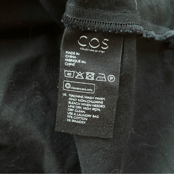 4/45$ Crossed Suspenders Black Overalls Skirt | COS - Picture 7 of 10